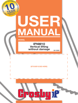 CrosbyIP IPNM10 Lifting Clamp User manual