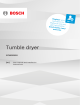 Bosch WTH83028SG/05 User manual and assembly instructions
