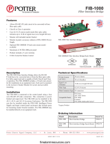Potter FIB-1000 Fiber Interface Bridge Owner's manual