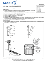 Kosnic IP65 LED Wall Pack Bulkhead Operating instructions