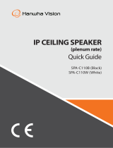 Hanwha Vision SPA-C110W IP Ceiling Speaker User guide