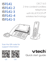 VTech IS9141-5 2 Line Corded and Cordless Telephone User guide