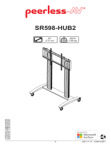 PEERLESS-AV SR598-HUB2 SmartMount Flat Panel Cart User manual