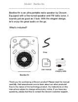 Divoom Beetles-fm Ultra Portable Radio Speaker User manual