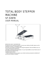 SUNNY Health Fitness SF-S0978 Total Body Stepper Machine User manual