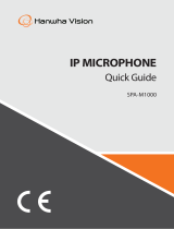 Hanwha Techwin SPA-M1000 IP Microphone User guide