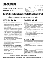 Broan RP136BL Owner's manual