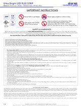 LED WORLD LIGHTING FA-192-3-24-X Ultra Bright LED Flex Strip Operating instructions