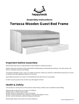 Happy Beds Terrassa Oak and White Wooden Guest Bed Assembly Manual