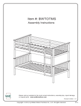 Walker Edison Furniture Company HDWTOTMSGY Operating instructions