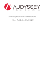 Audyssey MultEQ-X Professional Microphone 1 User guide