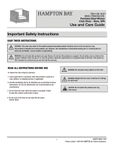 Hampton Bay H182-01510100 Operating instructions