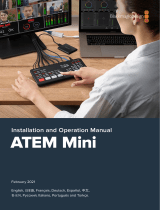Blackmagic ATEM Mini Pro 4 Channel Live Stream HDMI Switcher User manual