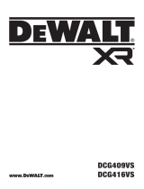 DeWalt DCG409VSNT User manual