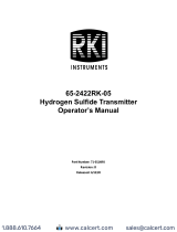 RKI Instruments 65-2422RK-05 Hydrogen Sulfide Transmitter User manual