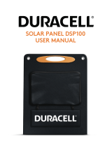 Duracell Dsp100 Solar Panel User guide