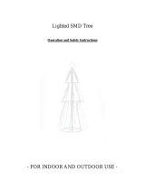 Big Lots 810569918 75 Inch LED White Metal Tree User manual