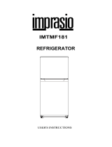imprasio IMTMF181 181L Top Mount Fridge Operating instructions