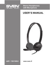 Sven AP-151MV Stereo Headphones User manual