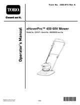 Toro eHoverPro 450 User manual