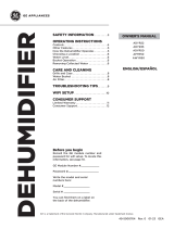GE Appliances ADYR22 Portable Dehumidifier Owner's manual
