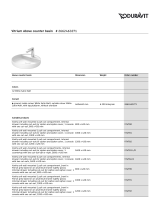 Duravit 266246 Specification Manual