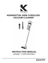 Kensington V18P01BP25EU 350W Cordless Vacuum Cleaner User manual