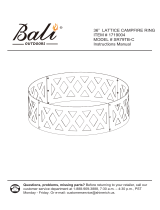 Bali SR79TB-C 36 Inch Lattice Campfire Ring User manual