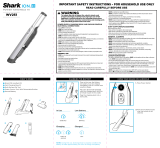 Shark WV251 Series WANDVAC Cordless Handheld Vacuum User manual