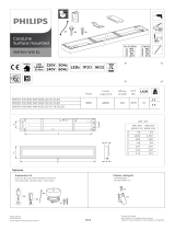 Philips SM136V WIA EL CoreLine Surface Mounted LED Panel User manual