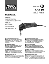 Meec tools 021419 600 W 2200 /min Nibbler User manual
