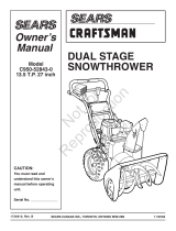 Simplicity SEARS CRAFTSMAN SNOWTHROWER User manual