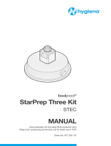 Hygiena foodproof STEC StarPrep Three Kit User manual