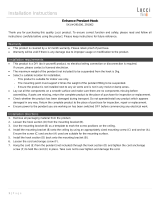 Lucci fini 291002 Installation guide