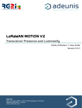 ADEUNIS LoRaWAN MOTION V2 Transceiver Presence and Luminosity User guide