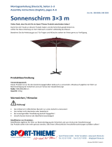 Sport-thieme Sonnenschirm Operating instructions