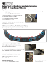 ANDERSON COMPOSITES Carbon Fiber Front Chin Spoiler for 2020-21 Dodge Charger Widebody Installation guide