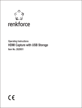 Renkforce 2620931 HDMI Capture User manual