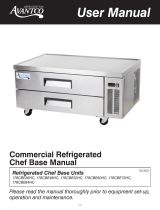 Avantco 178CBE Series Commercial Refrigerated User manual