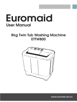 Euromaid ETTW800 8kg Twin Tub Washing Machine User manual