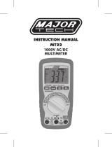 Major tech MT22 Compact Multimeter User manual