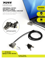 PORT CONNECT 901234 Universal Keyed Security Cable Owner's manual