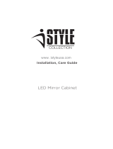 ISTYLE LED-AnaC LED Mirror Cabinet User manual