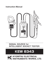 KYORITSU KEW8343 Intelligent Socket Tester User manual