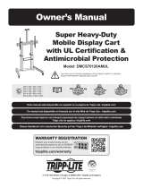Tripp Lite TRIPP-LITE DMCS70120AMUL Super Heavy Duty Mobile Display Cart Owner's manual