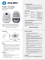 Eva-Dry EDV-2500 Thermal Electric Dehumidifier User guide