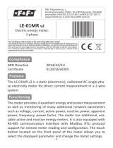 F F LE-01MR v2 Electric Energy Meter User manual