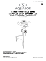 AQUAJOE AJ-ISH-2PK Indestructible Zinc Impulse 360 Degree Sprinkler User manual