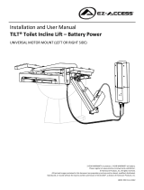 EZ-ACCESS 19617 TILT Toilet Incline Lift Battery Power User manual