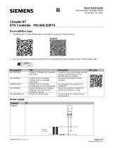 Siemens POL648.10-RTU Climatix RT RTU Controller User guide